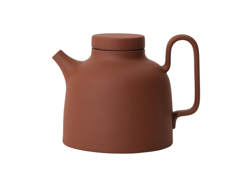 Creative Home 73520 29 oz Cast Iron Tea Pot, Silver and Pink Color